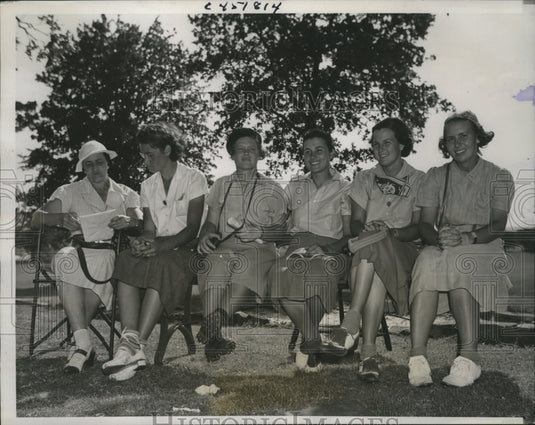 1938 Press Photo Qualifiers in Annual Women's Trans Mississippi Golf Tournament- Historic Images