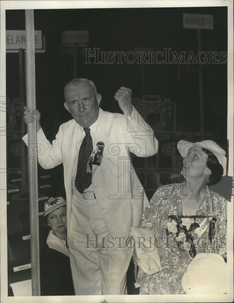 1936 Press Photo Gov.Bibb Graves and wife at the Democratc Convention