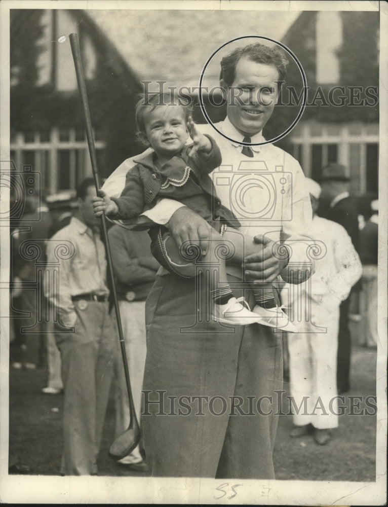 1936 Press Photo Ralph Guldhal Jr. won in the Miami Biltmore Gold Open