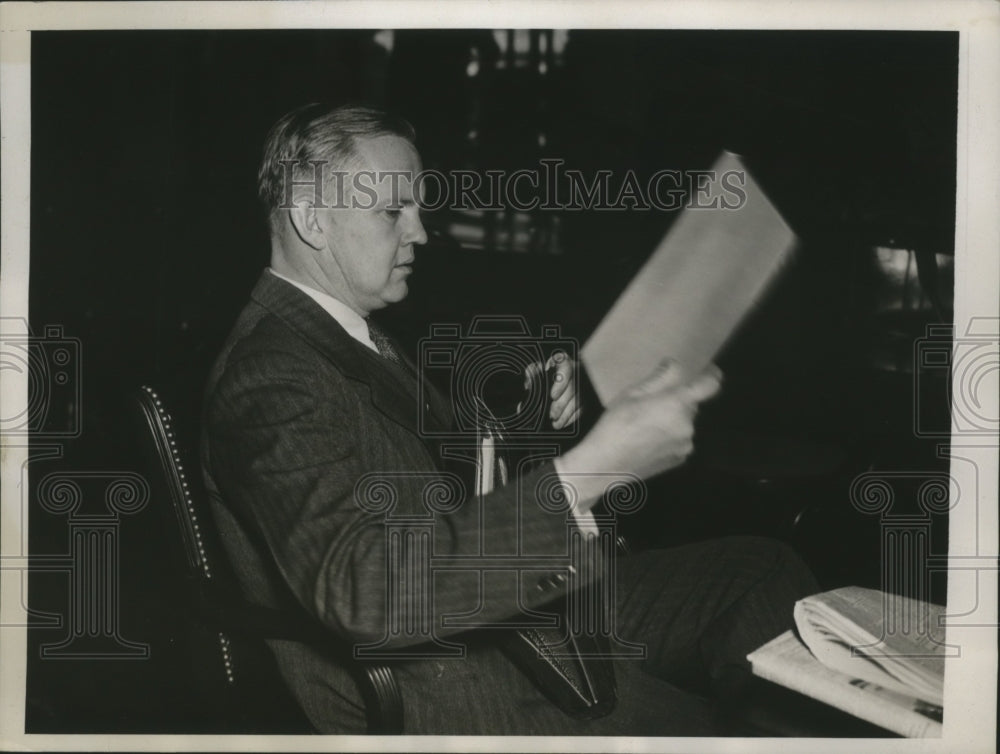 1937 Press Photo William Alfred Eddy, Pres. of Hobart and William Smith Colleges