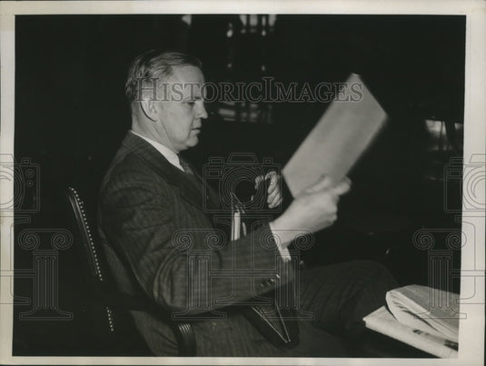 1937 Press Photo William Alfred Eddy, Pres. of Hobart and William Smith Colleges