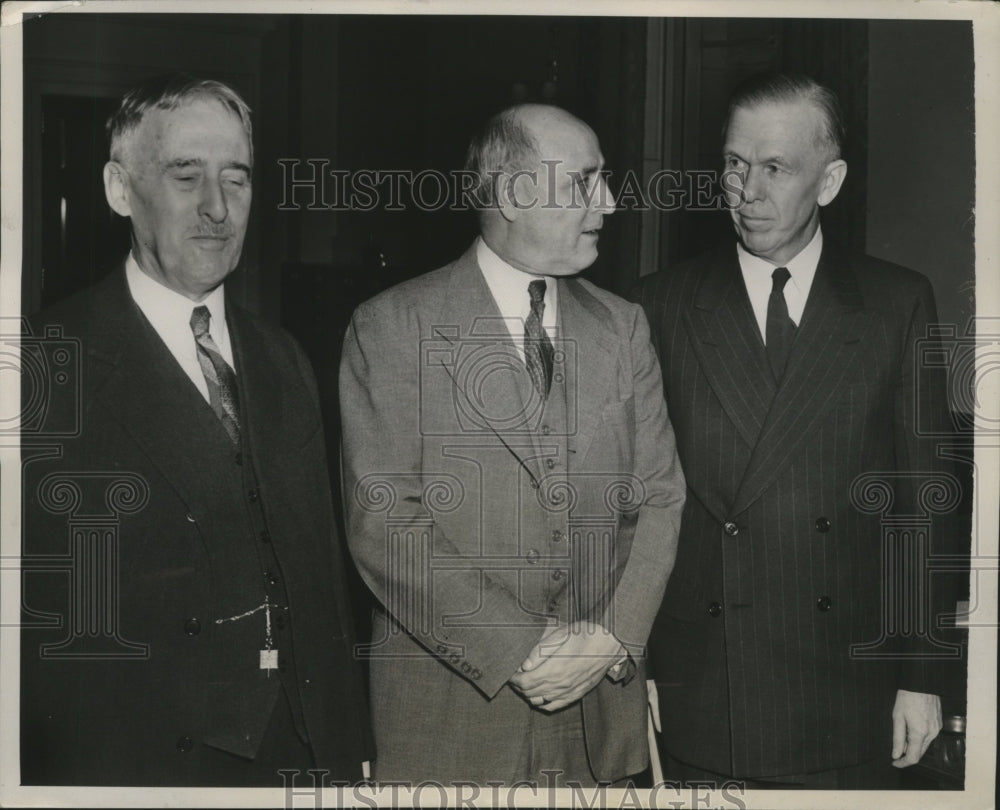 1941 Press Photo Henry L.Stimson, Sec. of War and George Marshall U.S Army Chief