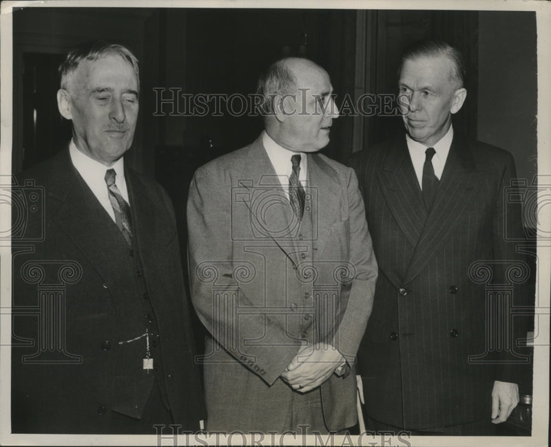 Load image into Gallery viewer, 1941 Press Photo Henry L.Stimson, Sec. of War and George Marshall U.S Army Chief
