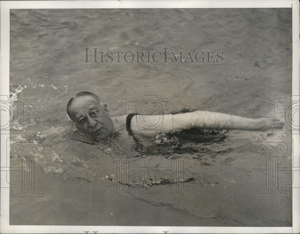 1938 Press Photo Gov.Alfred Smith of N.Y. vacationing at Palm Beach Florida