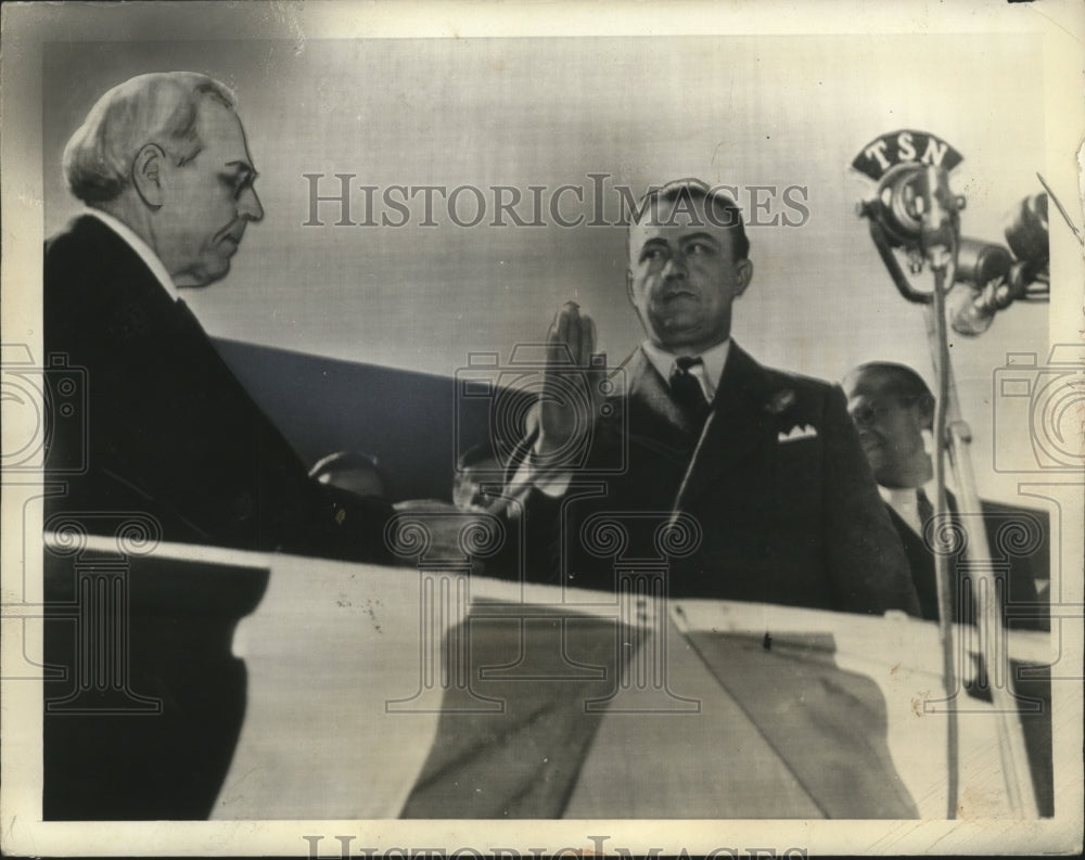 1939 Press Photo Austin E. Lee O&#39;Daniel took oath as Governor of Texas- Historic Images