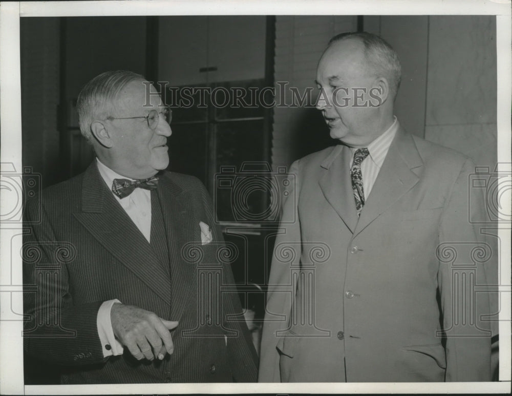 1943 Press Photo Marvin Jones speaks for Senate Banking and Currency Committee