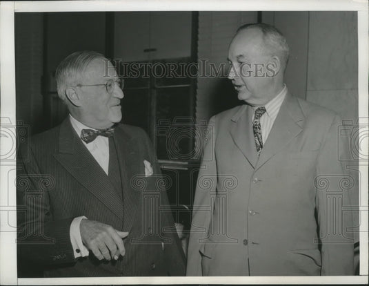 1943 Press Photo Marvin Jones speaks for Senate Banking and Currency Committee