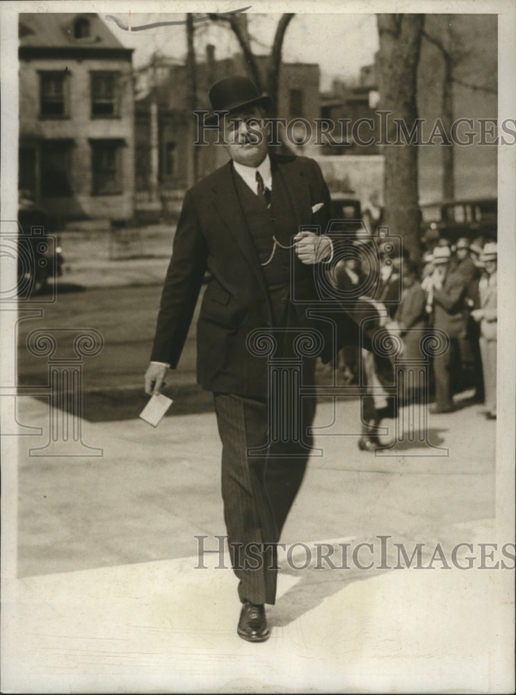 1932 Press Photo Sir Ronald Lindsay Arrives for Shakespearean Library Dedication- Historic Images