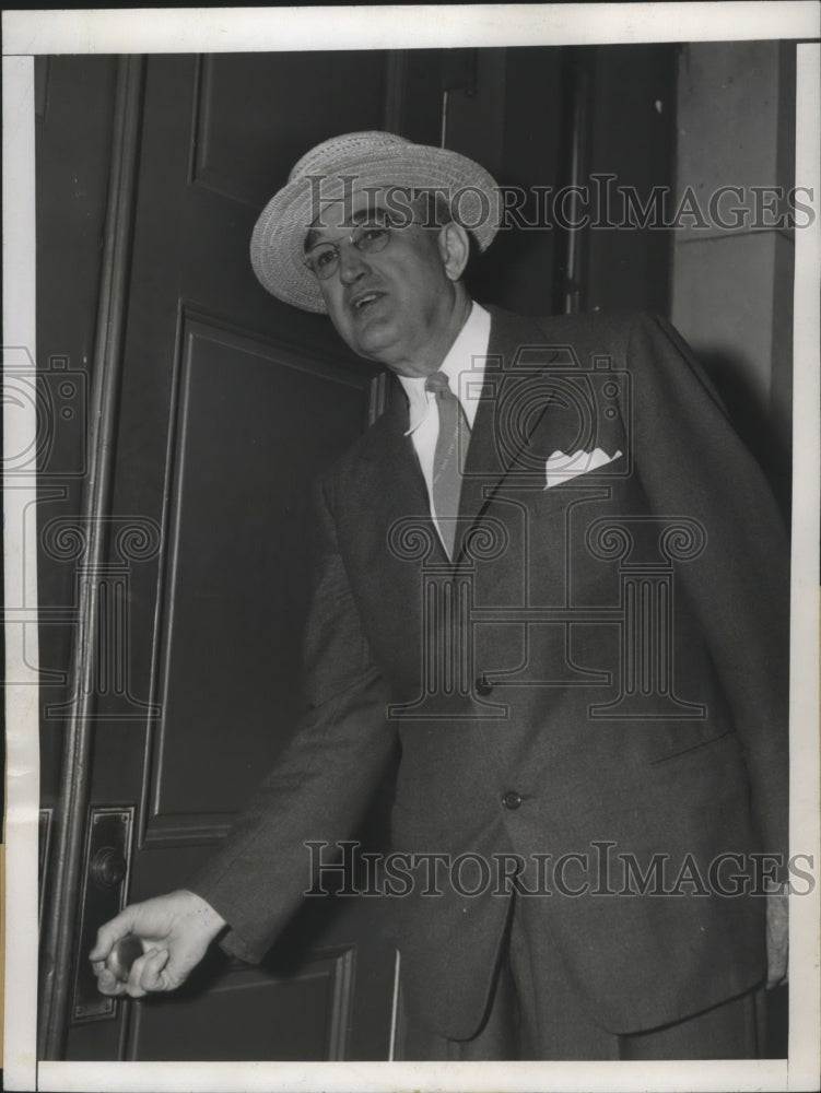1947 Press Photo Sen.James M. Mead in May-Garsson Bribery Trial - nef60238