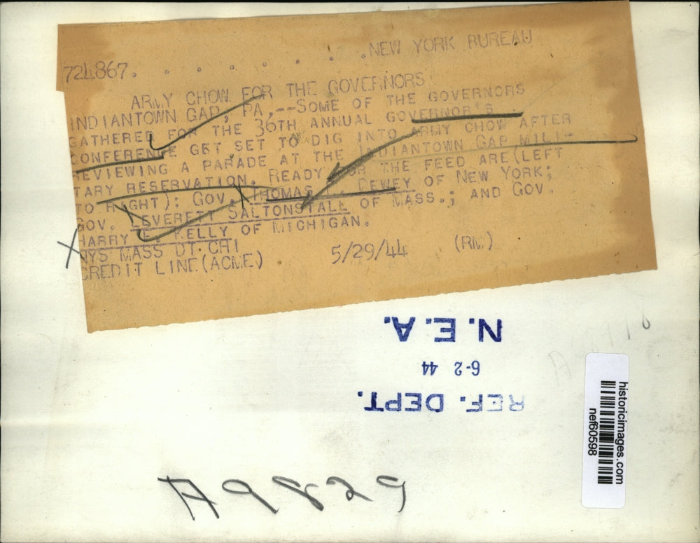 1944 Press Photo Governors gather for the 36th annual Governor's conference