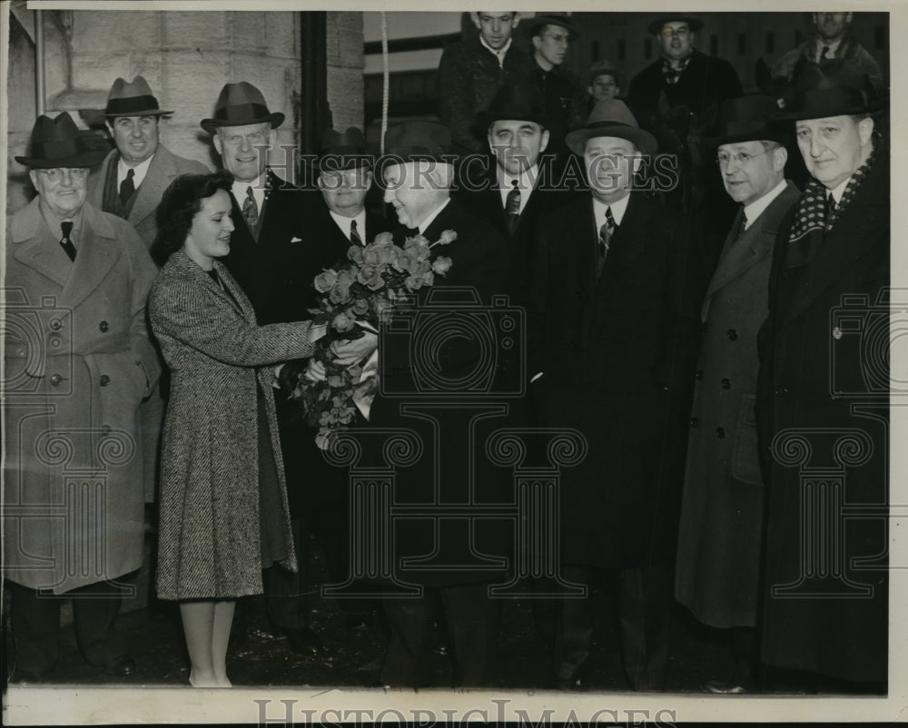 1940 Press Photo Celebrations of 75th Anniversary of the Chicago Yards