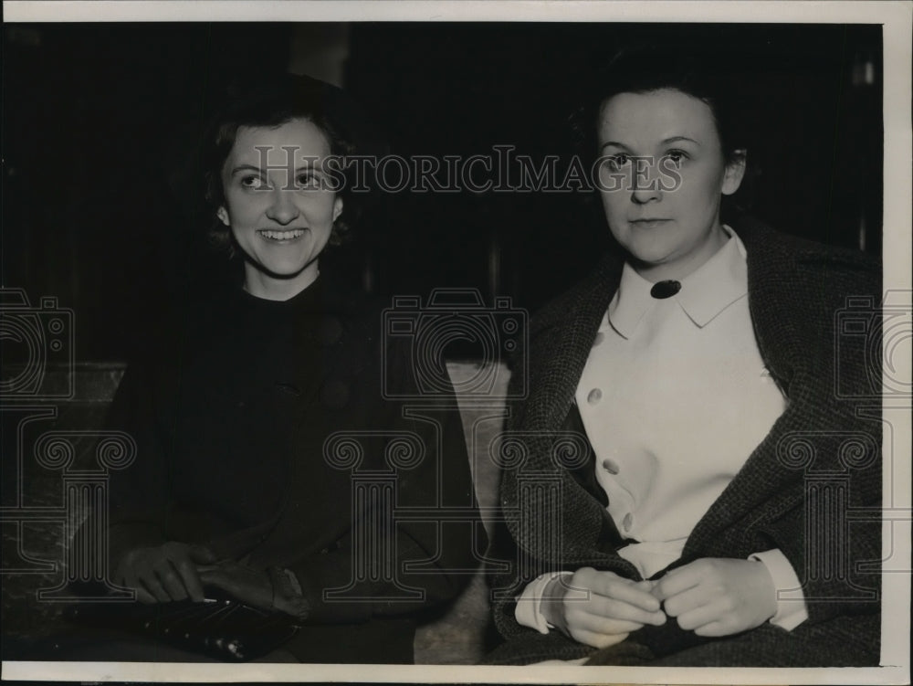 1937 Press Photo Margaret Montgomery and Katherine Harris plot kidnap was a hoax