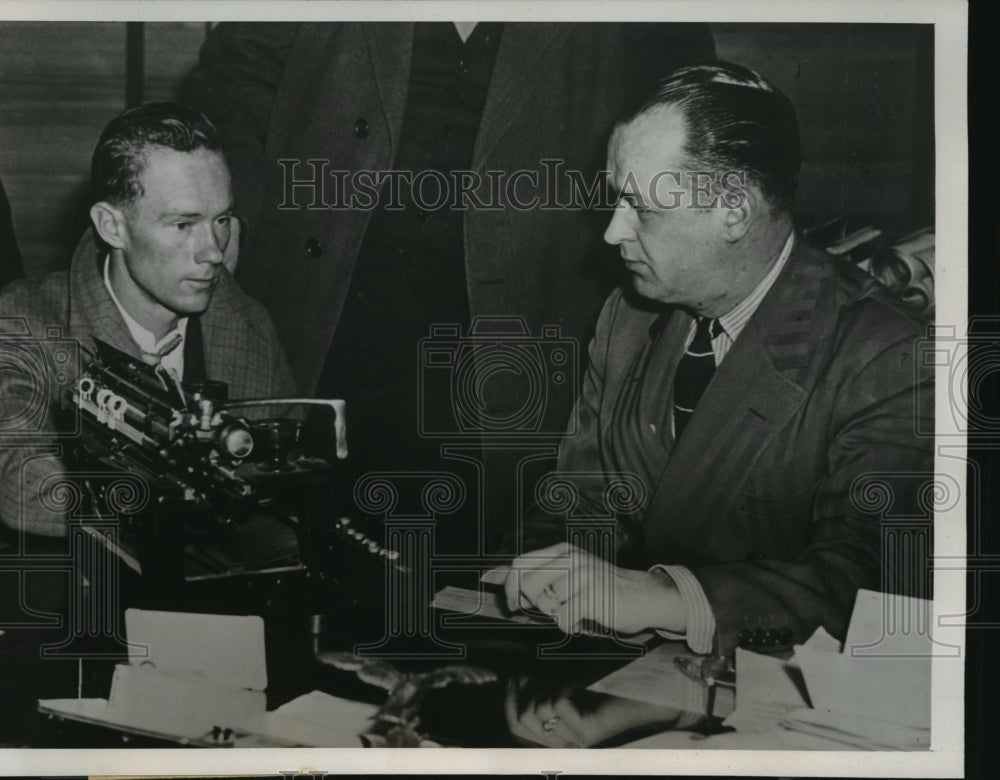 1938 Press Photo Mel Sorenson confessed extorting $1750 from Thomas G.Lovelace