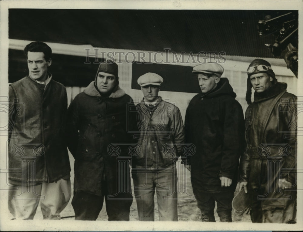 1928 Press Photo Crew of Ford Plane That Went to Canada to Aid Bremen- Historic Images