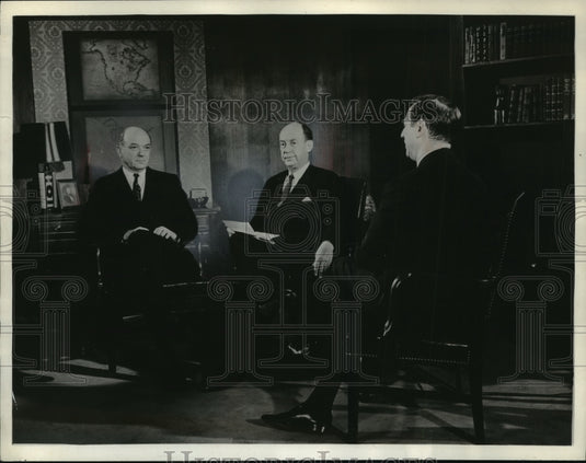 1952 Press Photo Dean Rusk to guest on "Adlai Stevenson Reports"- Historic Images