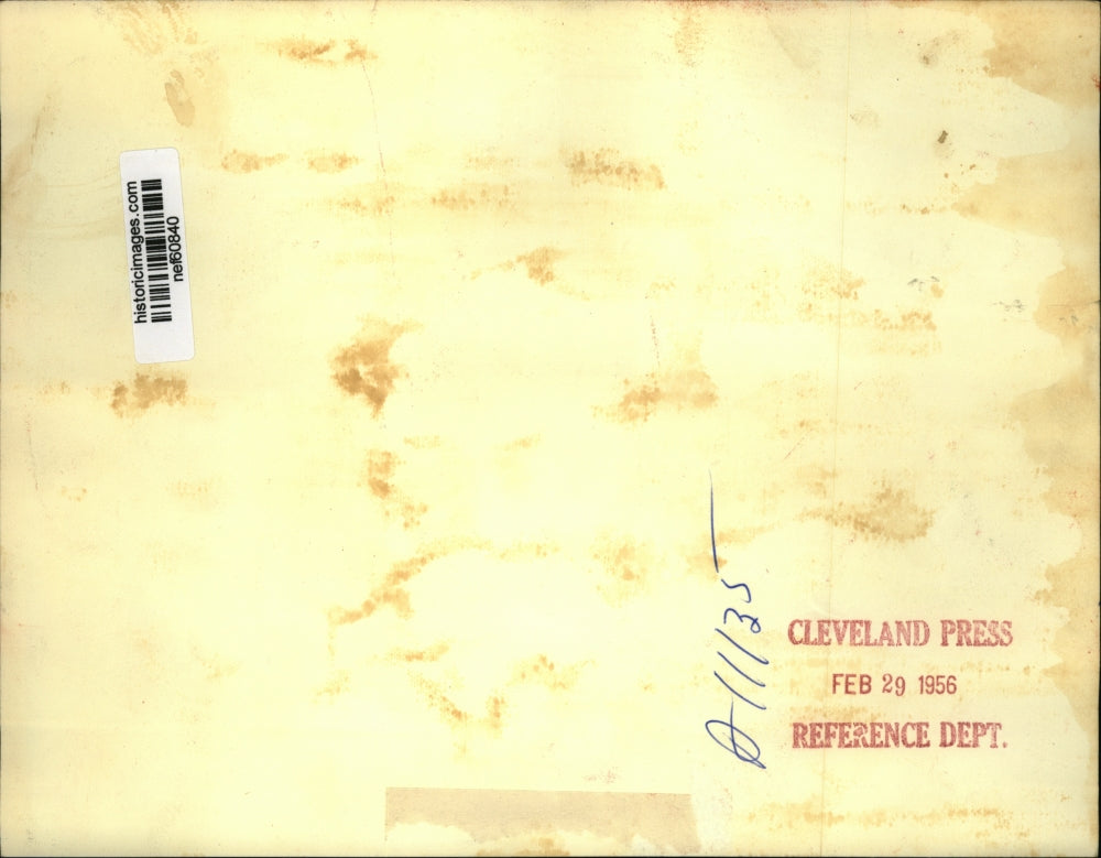 1956 Press Photo Adlai Stevenson shares a joke with Lincoln Kaye - nef60840