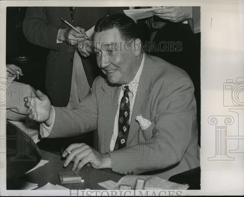 Load image into Gallery viewer, 1950 Press Photo Senator Francis Myers of Pennsylvania - nef60870
