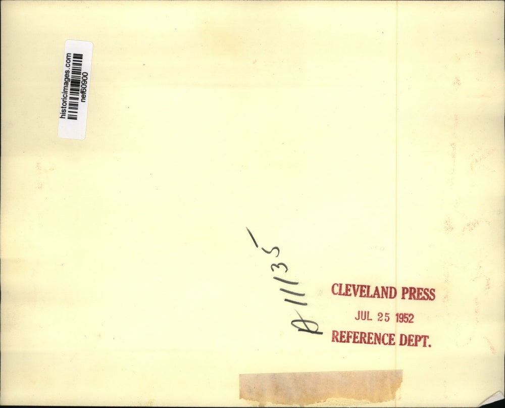 1952 Press Photo Gov. Adlai Stevenson in conference with Pres.Harry S. Truman