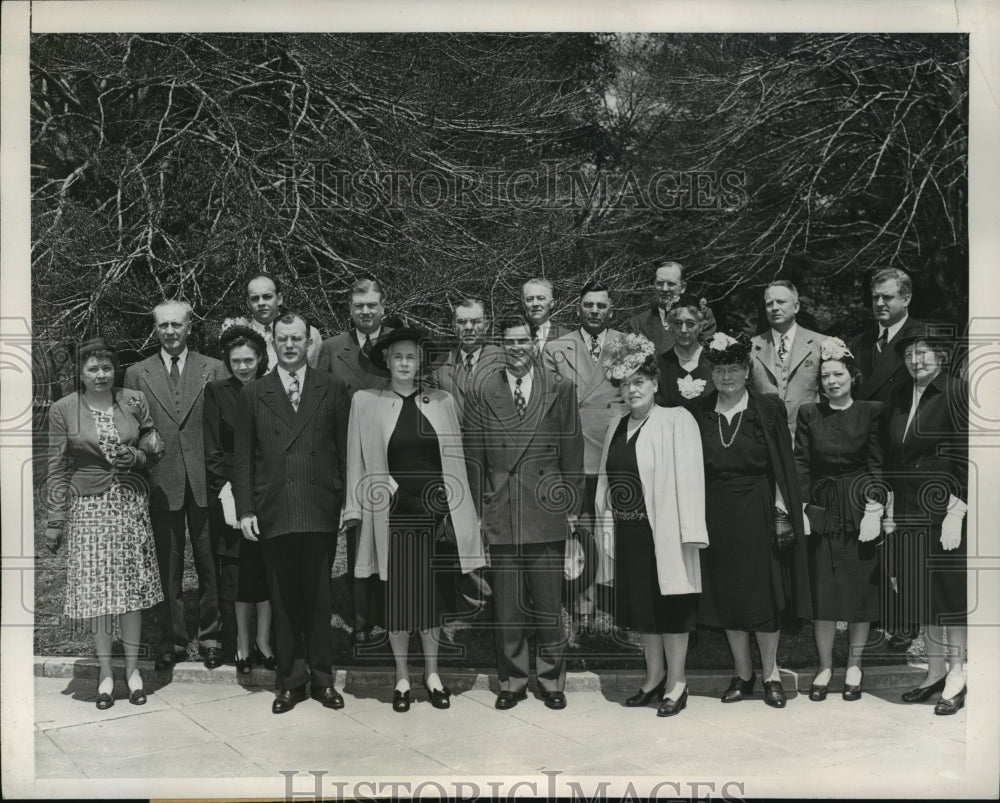 1947 Press Photo Minnesota Democratic Party Leaders outside White House