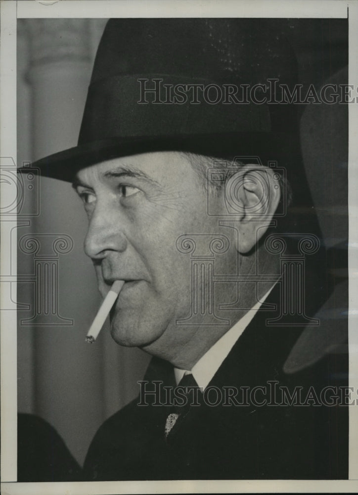 1939 Press Photo Oswaldo Aranha,Brazilian Foreign Minister leaves White House- Historic Images