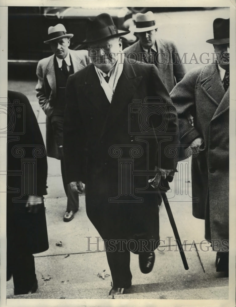 1933 Press Photo Maxim Litvinov entered the State Department with Cordell Hull- Historic Images