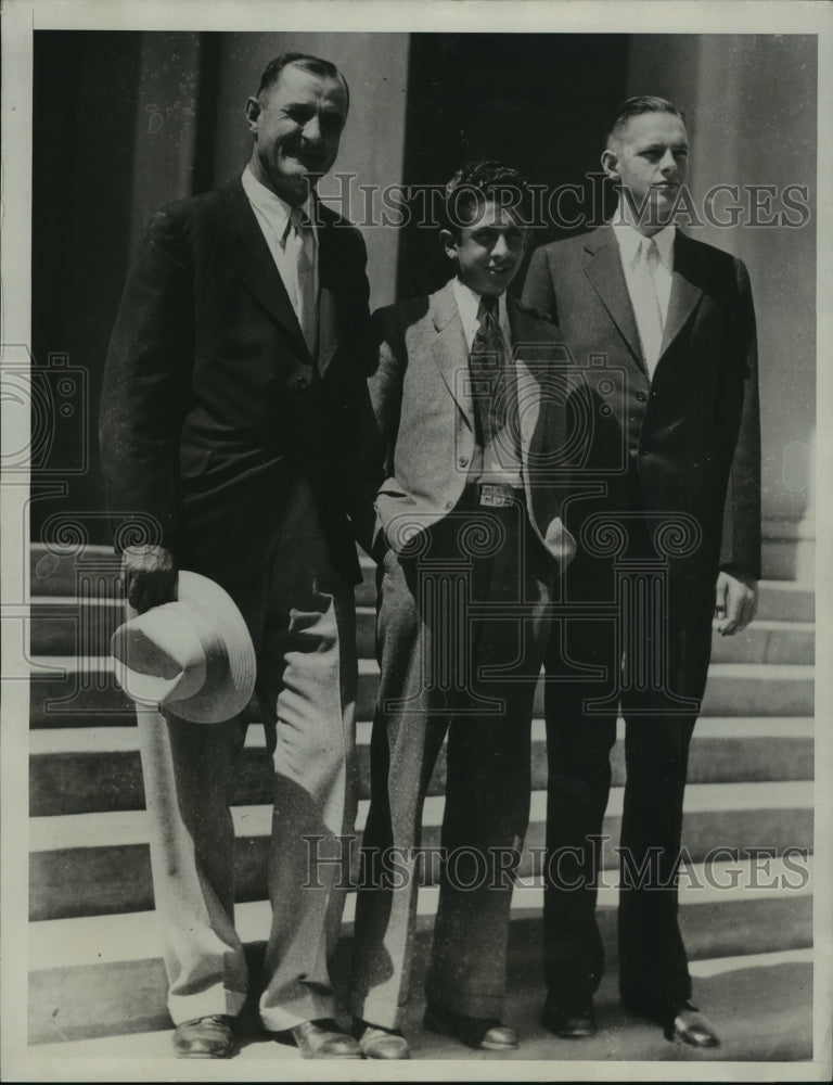 1933 Press Photo International Exchange of Sons by Rotary Club Members Complete