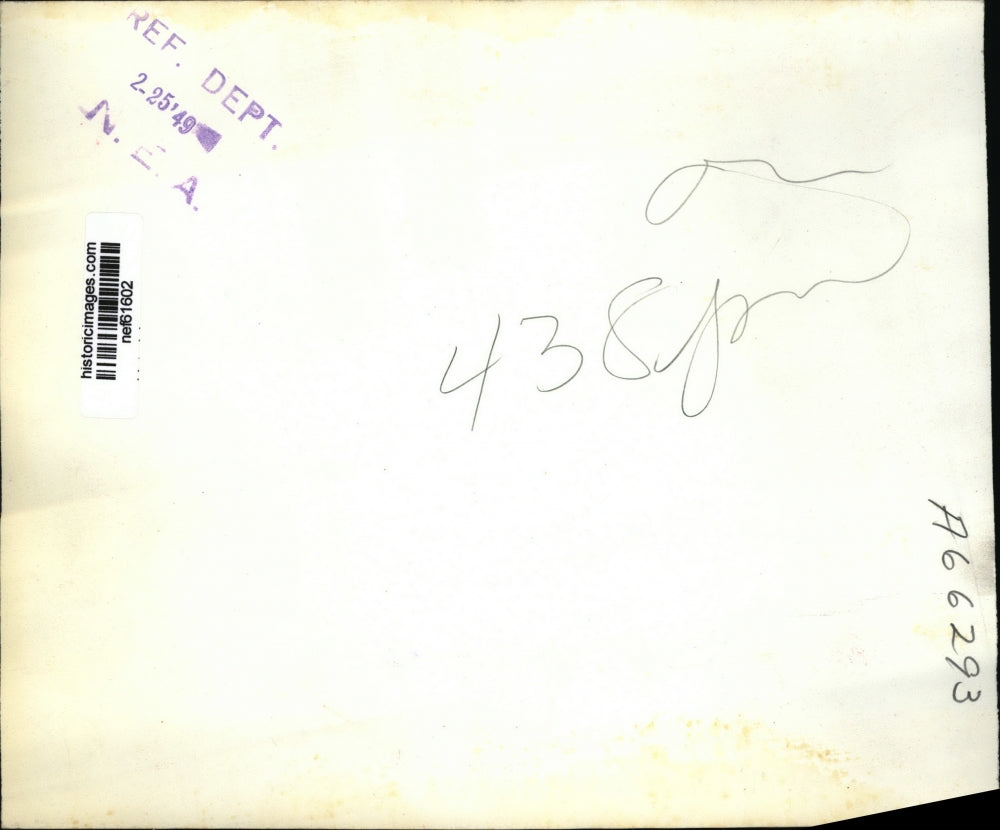 1949 Press Photo Chas Ebert,Bernard Samuel, Michael Quill Meet on Transit Strike