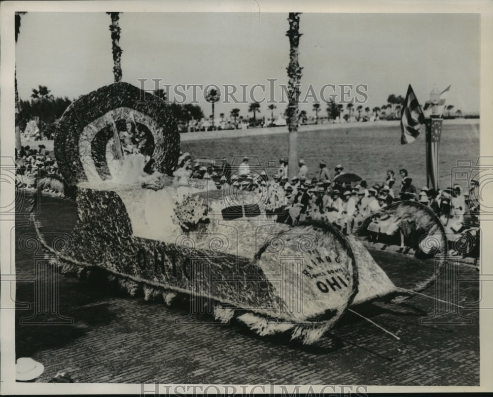 1940 Press Photo Ohio Float won at the 22nd Annual Festival of States