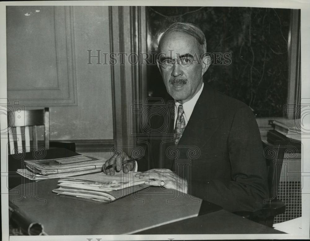1937 Press Photo Morris L. Cooke Resignation was Accepted by President Roosevelt- Historic Images