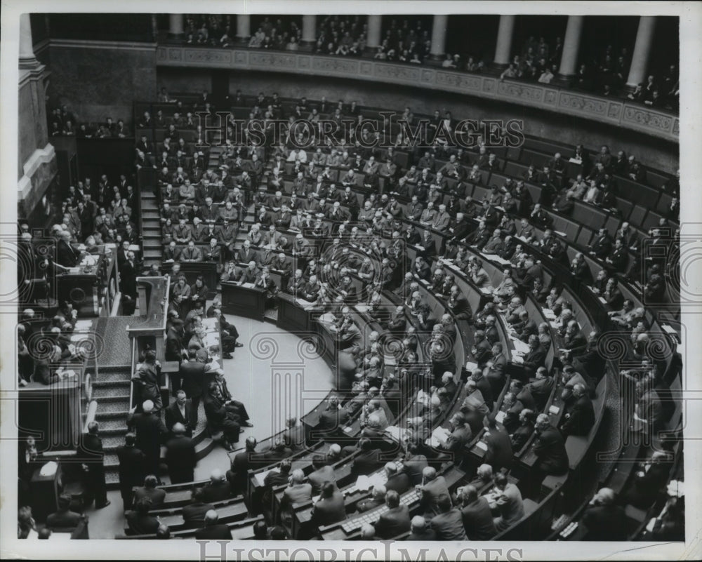 1958 Press Photo French National Assembly in Paris - nef61744