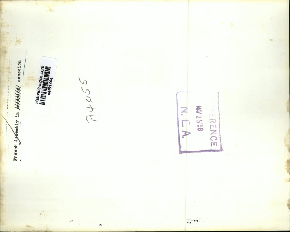 1958 Press Photo French National Assembly in Paris - nef61744