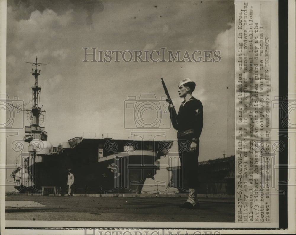 Press Photo English Troops Banned from Casual Visitation Amid Korea Tensions- Historic Images