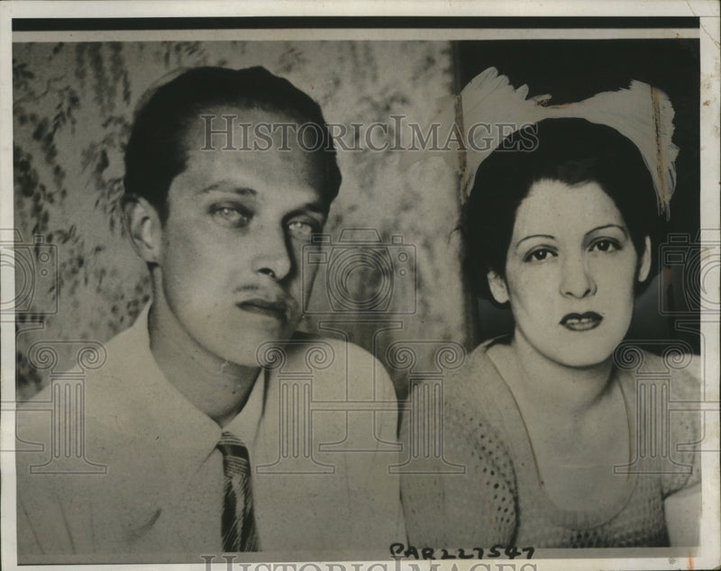 Load image into Gallery viewer, 1933 Press Photo Prince of Asturias Spain and fiancee Senorita Edelmira Tampedro
