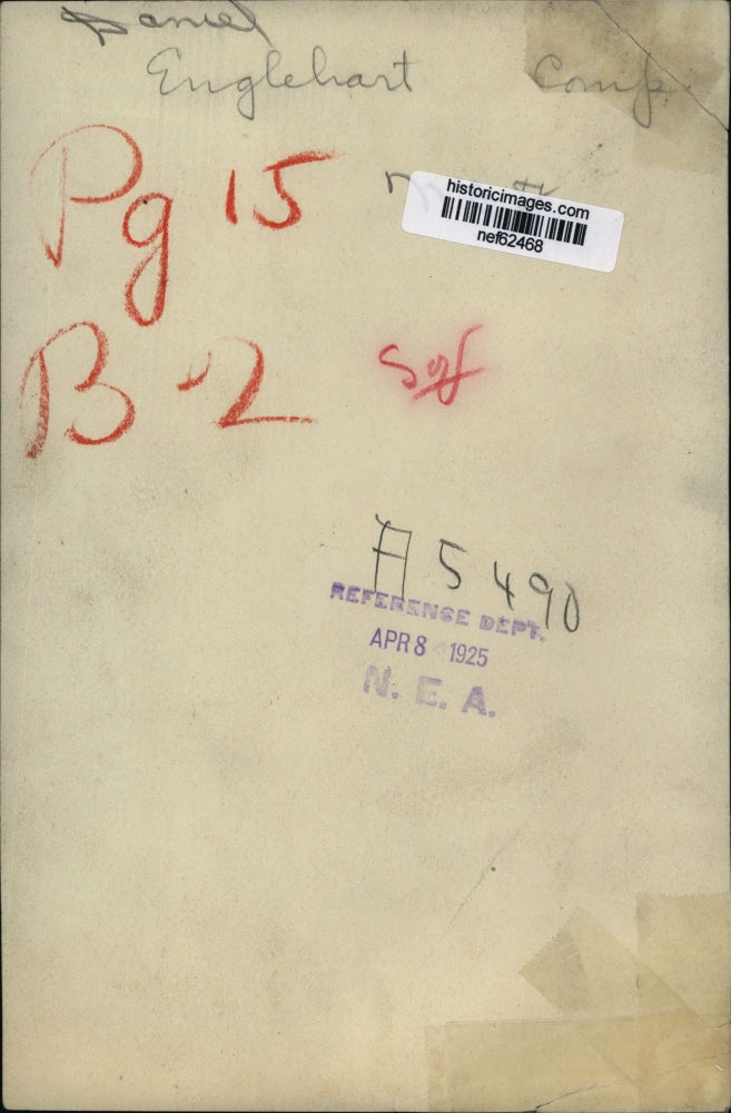 1925 Press Photo Daniel Englehart - nef62468