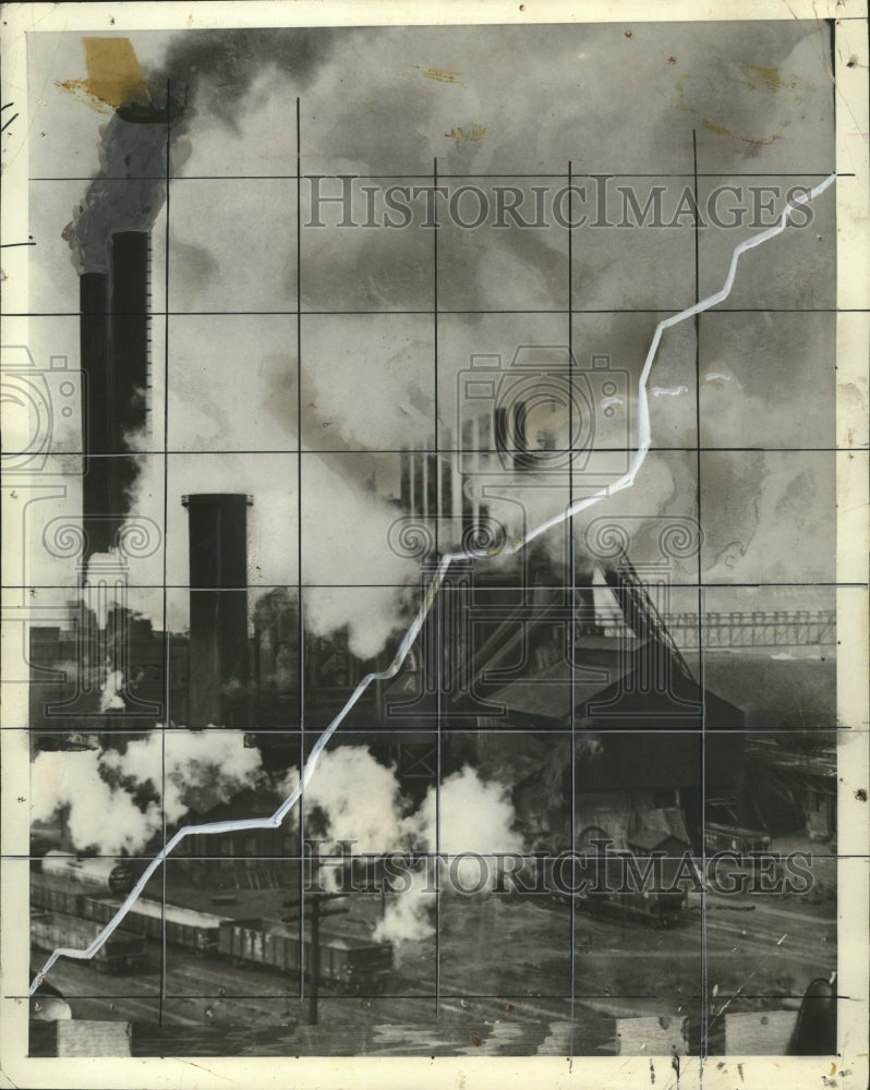 1937 Press Photo Unknown Manufacturing Plant - nef62959
