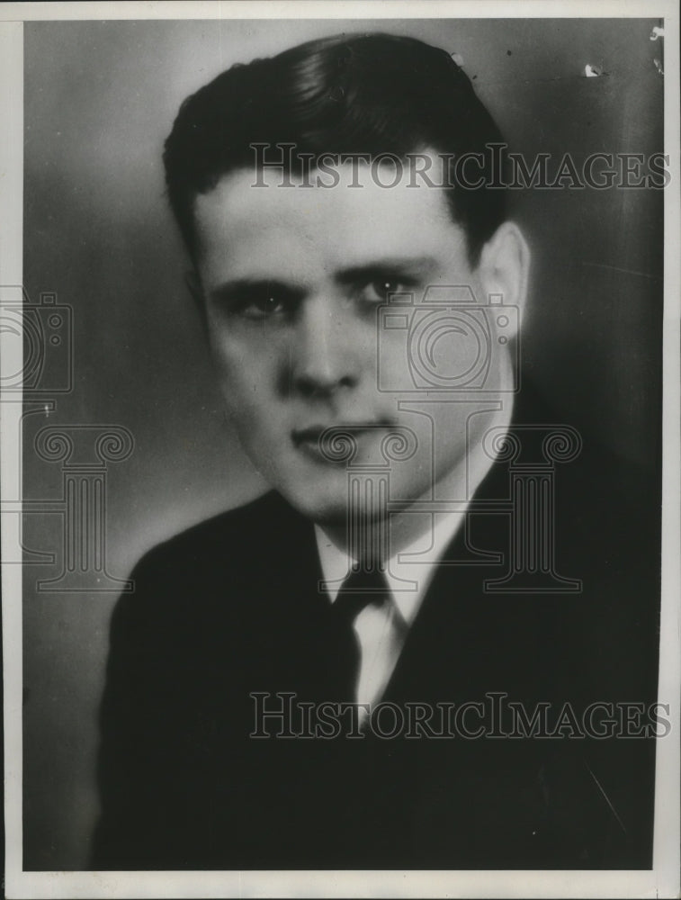 1935 Press Photo Robert C. Moore, Charged in Assault of Harley Thompson, Ohio- Historic Images