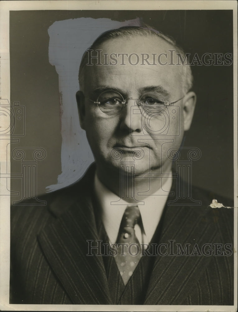 1936 Press Photo E.C. Nixon, High School Principal- Historic Images