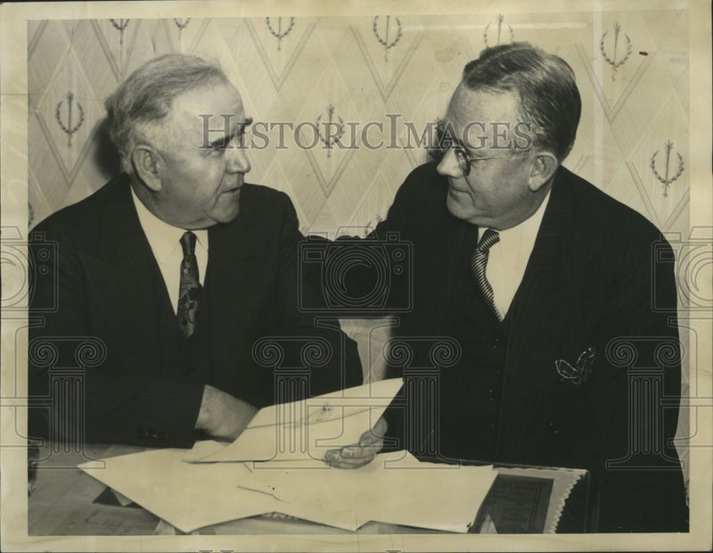 Load image into Gallery viewer, 1938 Press Photo Congressmen Noah M. Mason of Illinois, Harold G. Moiser of Ohio
