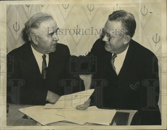 1938 Press Photo Congressmen Noah M. Mason of Illinois, Harold G. Moiser of Ohio