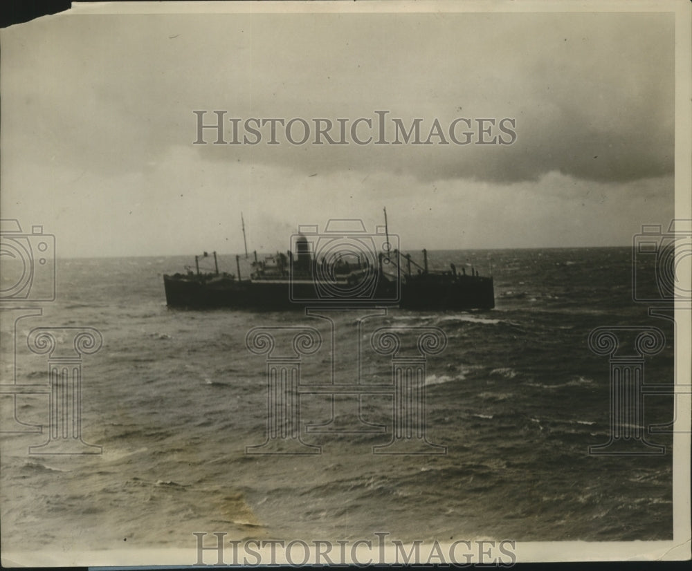 1928 Press Photo S.S. American Shipper rescued passenger from S.S. Vestrus- Historic Images