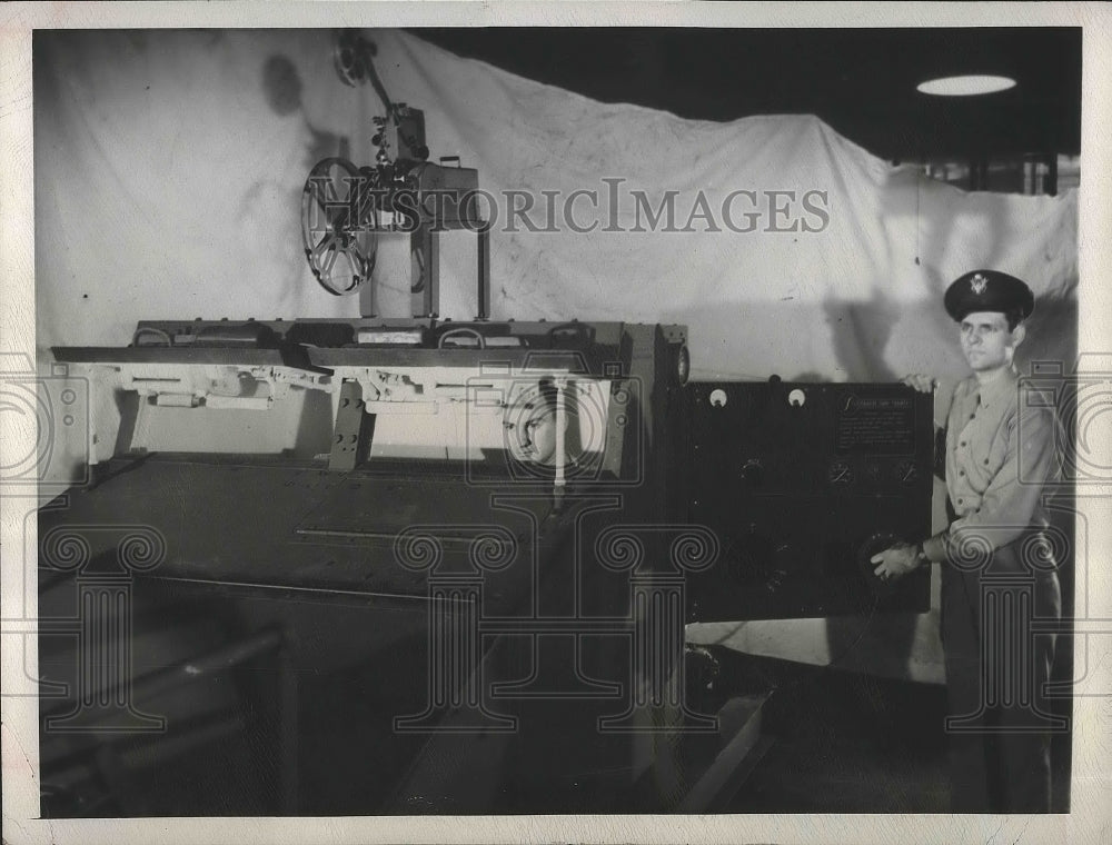 1945 Press Photo Students In An Imitation Army Tank - nef63640- Historic Images