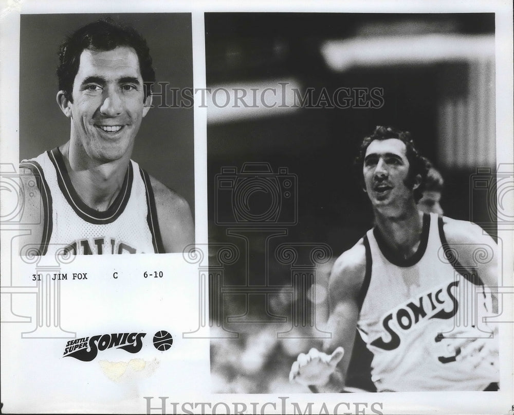 Press Photo Jim Fox of the Seattle Super Sonics Basketball - nef63718