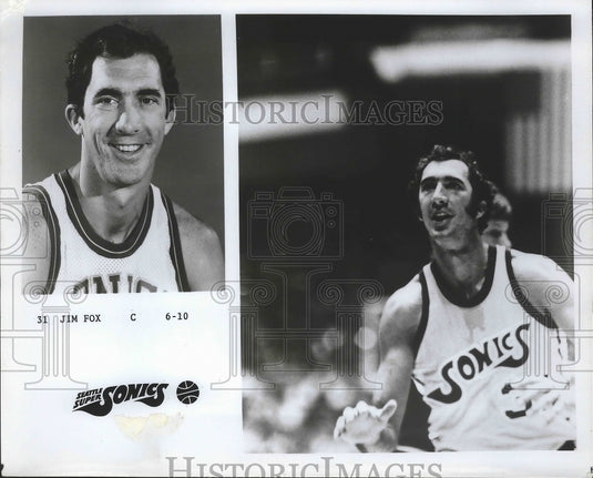 Press Photo Jim Fox of the Seattle Super Sonics Basketball - nef63718