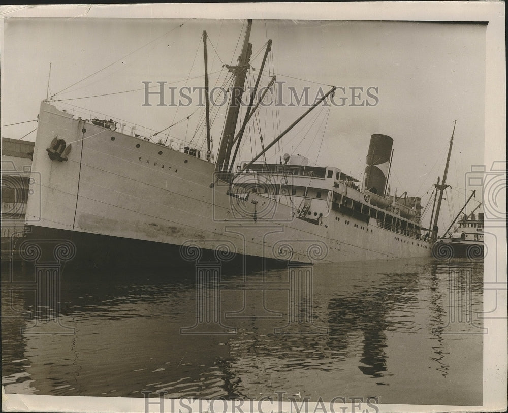 1934 Press Photo Liner "Saneta" - nef63765