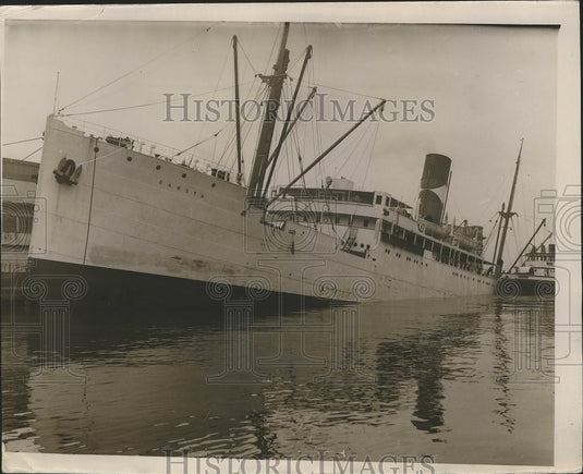 1934 Press Photo Liner "Saneta" - nef63765