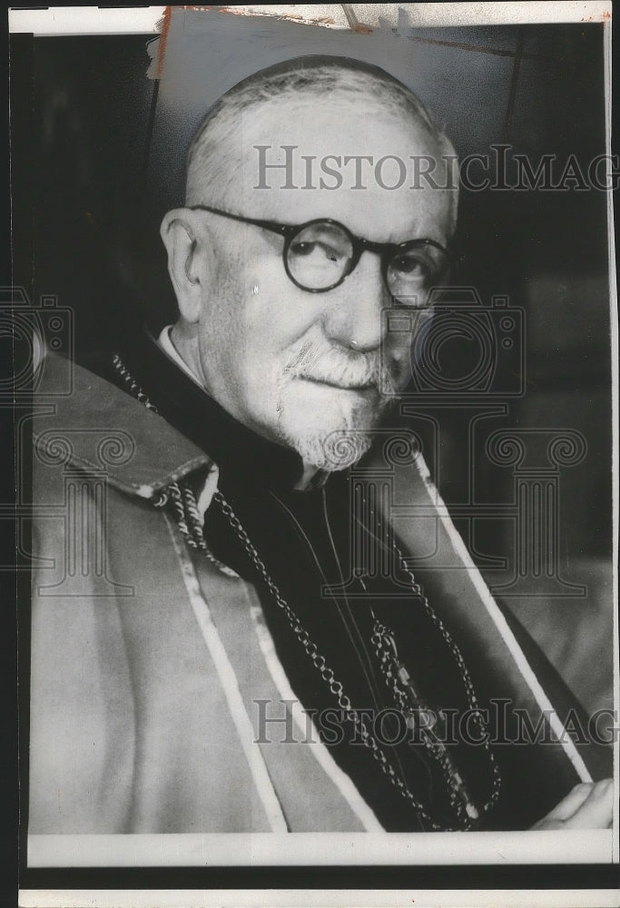 1958 Press Photo Celso Cardinal Costantini Died at Rome Clinic After Heat Attack- Historic Images