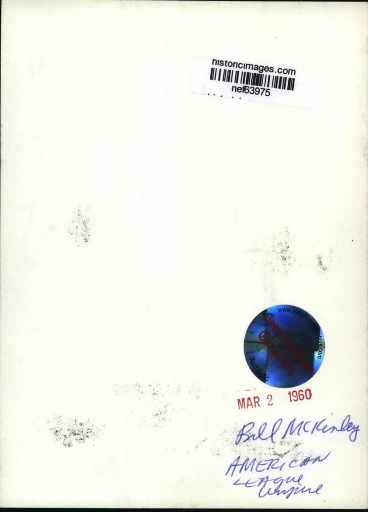 1960 Press Photo Bill McKinley, American League Baseball umpire - nef63975