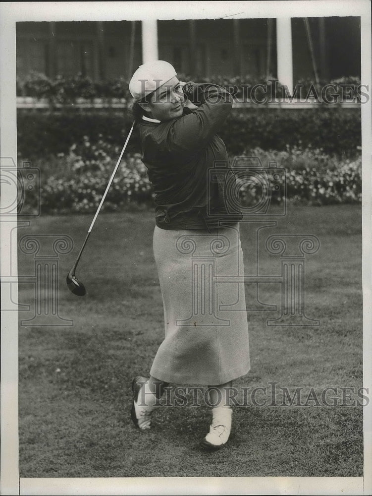 1938 Press Photo Dorothy Traung at National Women&#39;s Amateur Golf Championship- Historic Images