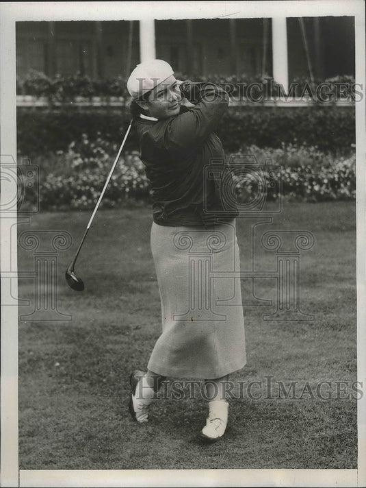 1938 Press Photo Dorothy Traung at National Women's Amateur Golf Championship- Historic Images