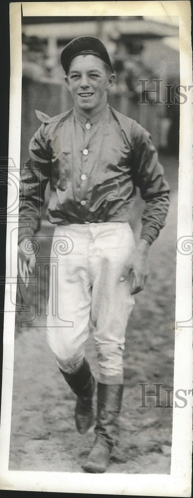 1935 Press Photo Jockey Eddie Litzenberger- Historic Images